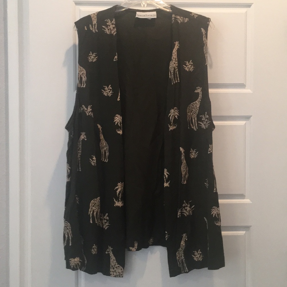 Safari print vest